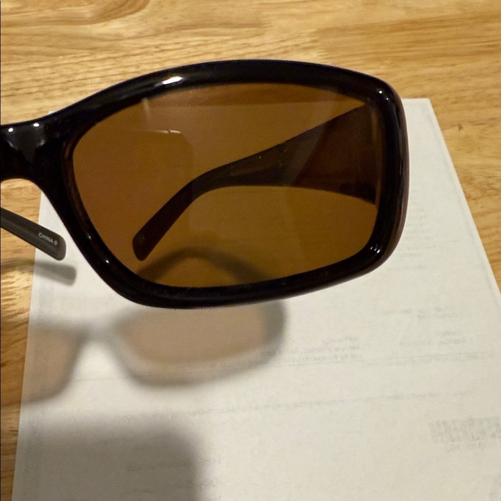 Haven Women's Sunglasses Freesia in Croc and Chocolate polarized amber lenses - Picture 6 of 6
